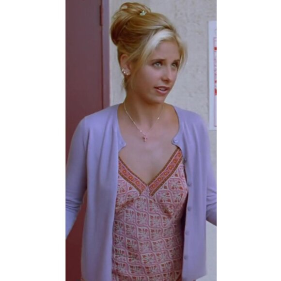 ASO BUFFY SUMMERS SARAH MICHELLE GELLAR Silk Dress RARE - Picture 3 of 8